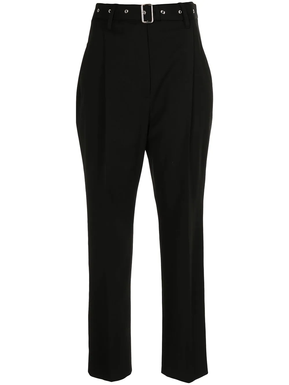 cropped suiting carrot leg trousers - 1