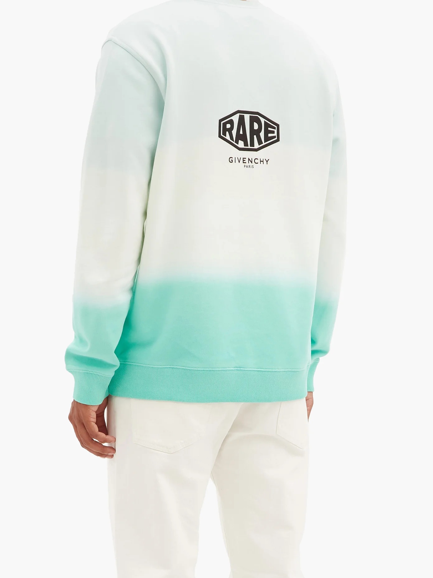 Logo-print tie-dye cotton sweatshirt - 6