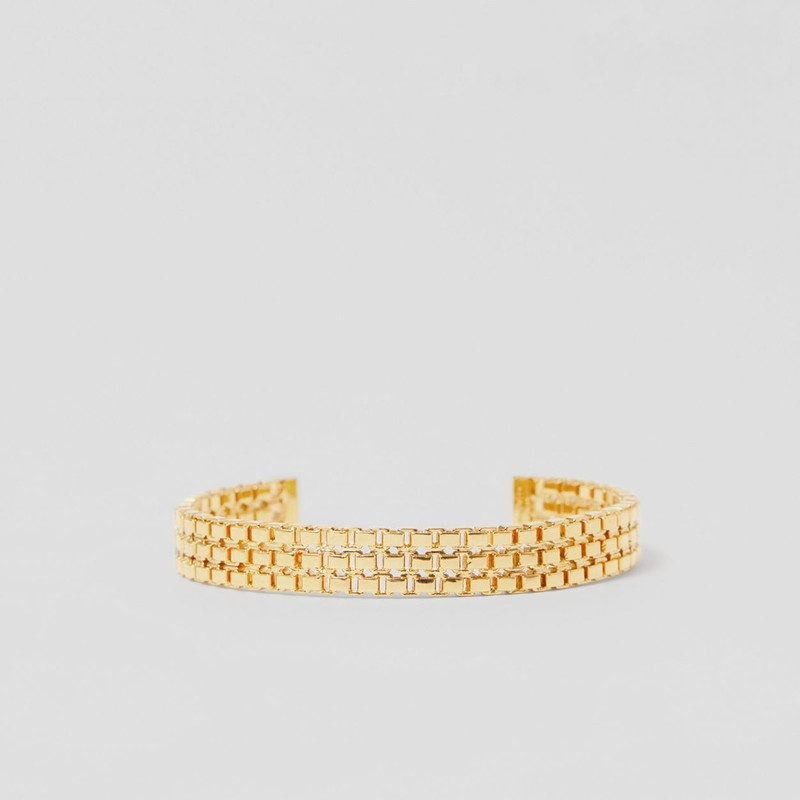 Gold-plated Chain-link Cuff 1
