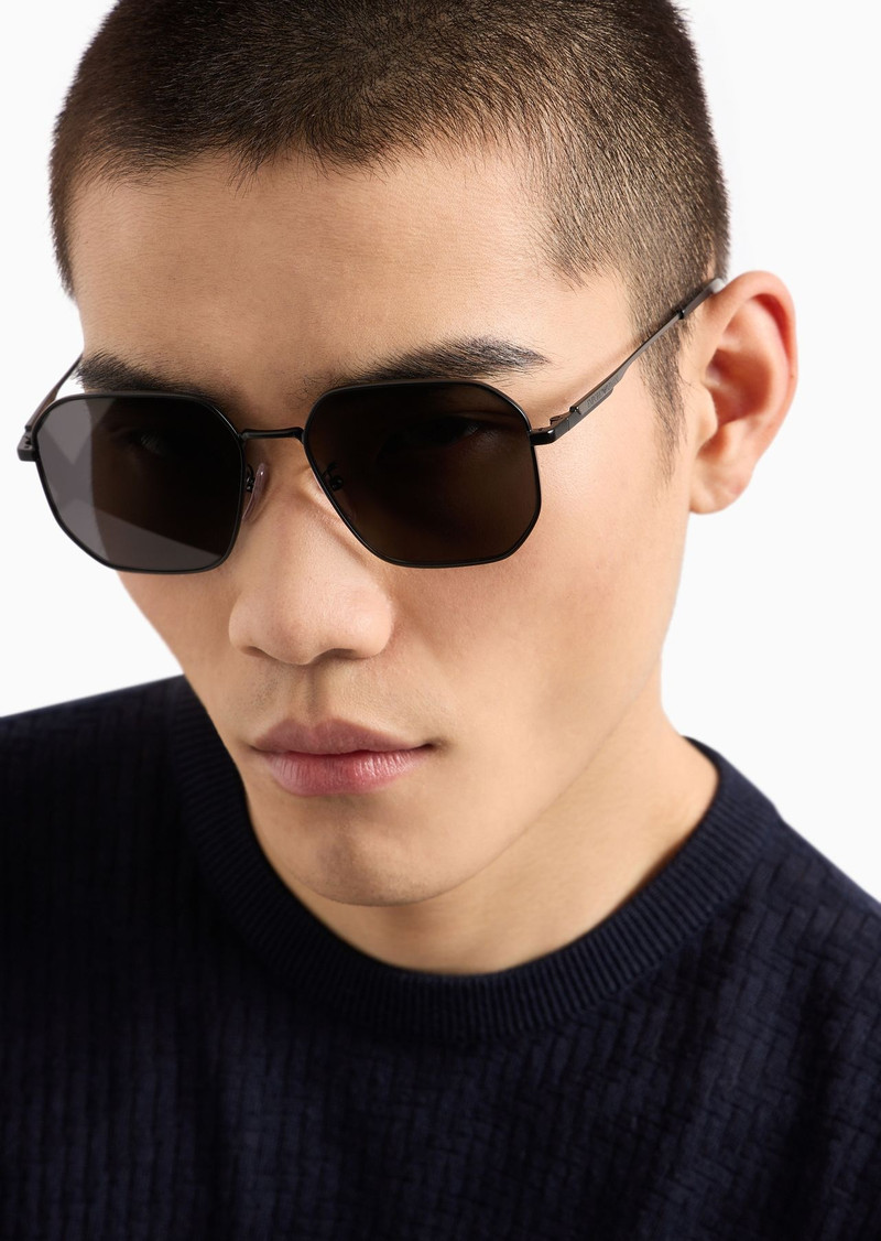 Unisex aviator sunglasses Asian fit 5