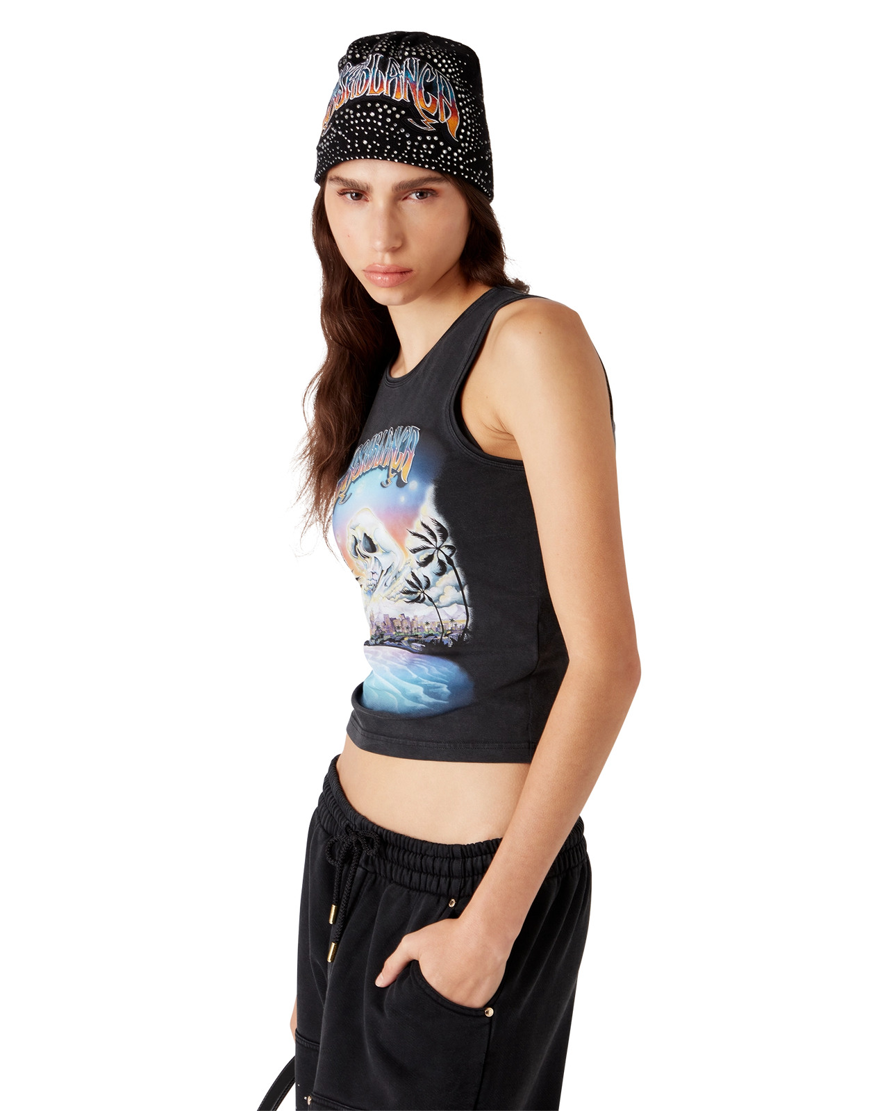 La Prémonition Cropped Tank Top | Casablanca Paris - 4
