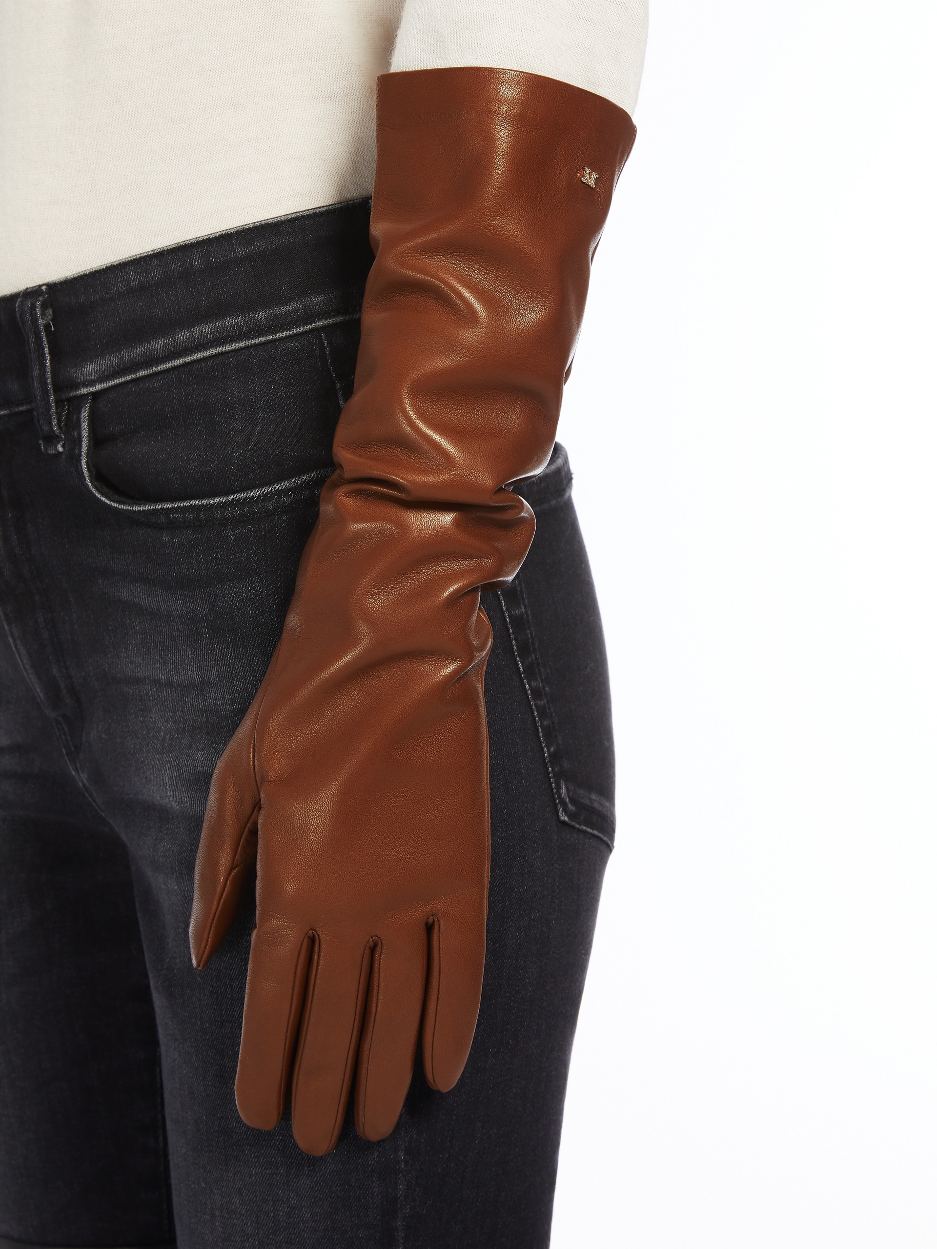 AFIDEE Long nappa-leather gloves - 4