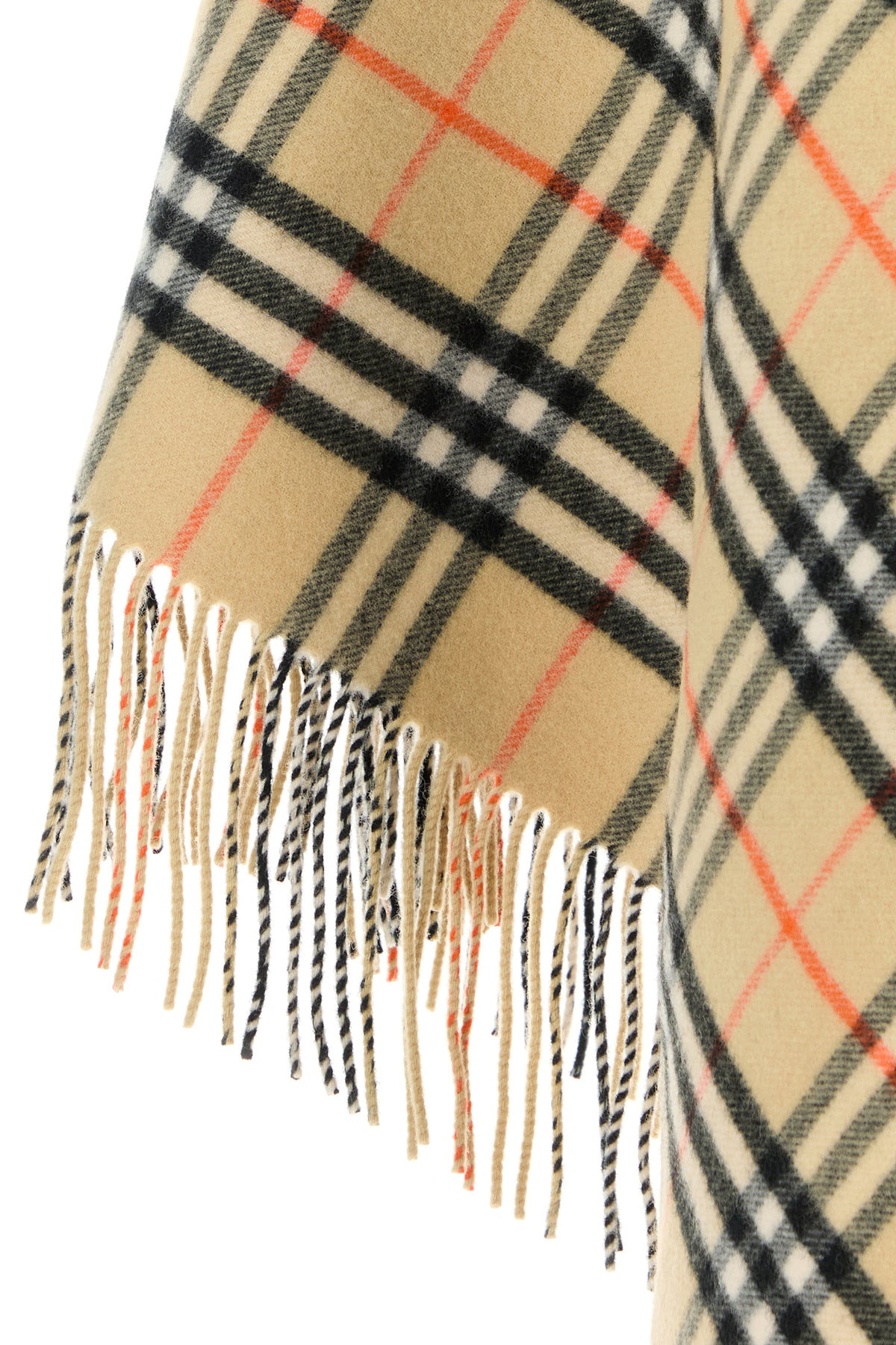 Embroidered wool blend cape - 3