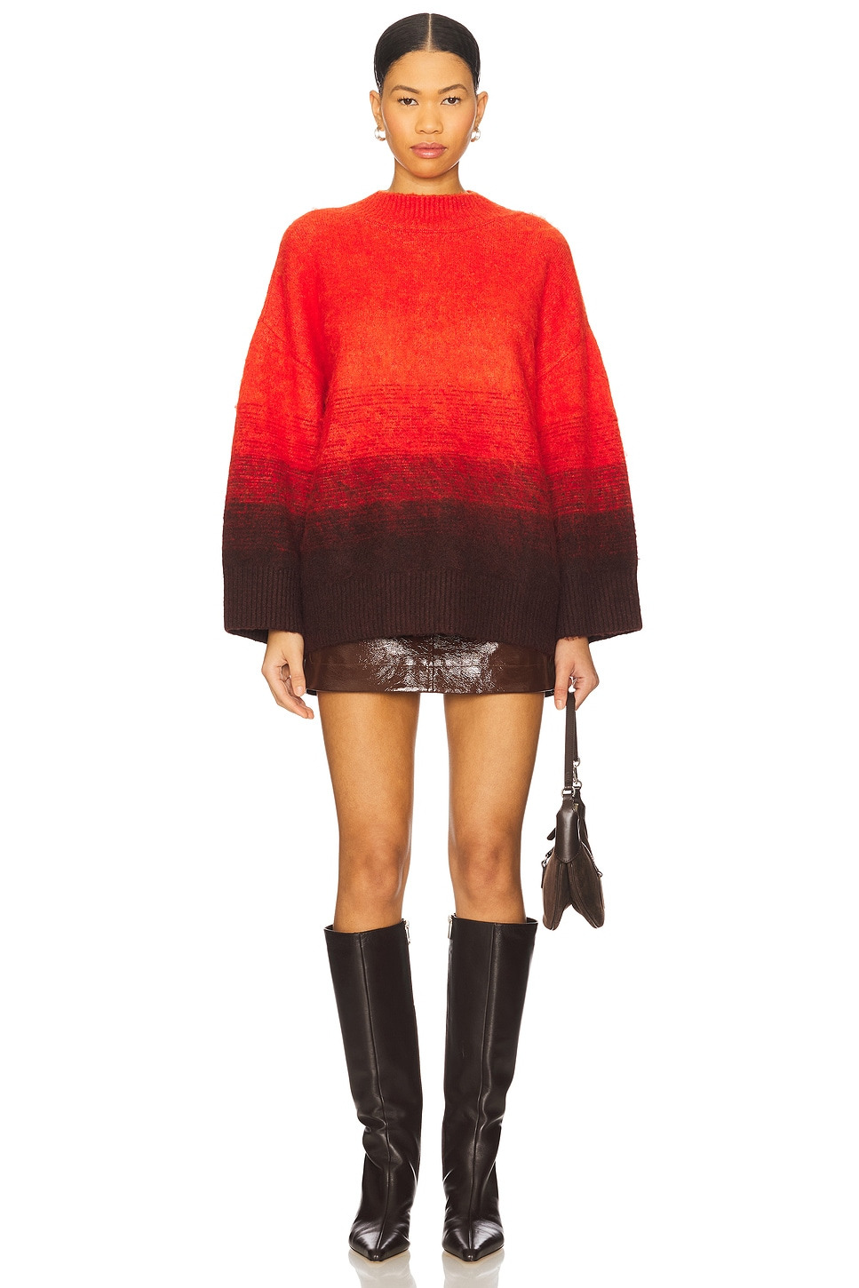 Nini Faux Patent Skirt - 5