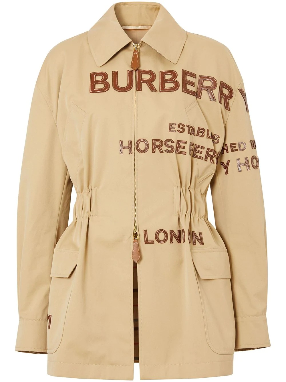 Horseferry logo appliqué jacket - 1