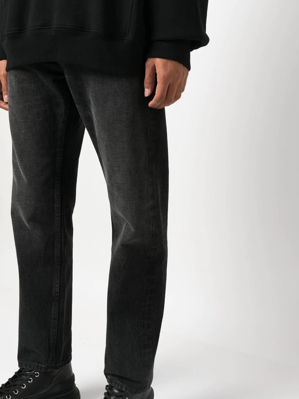 mid-rise straight jeans - 5