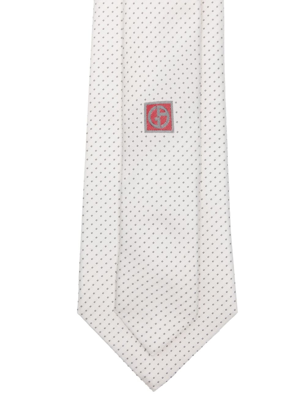 patterned-jacquard silk tie - 2