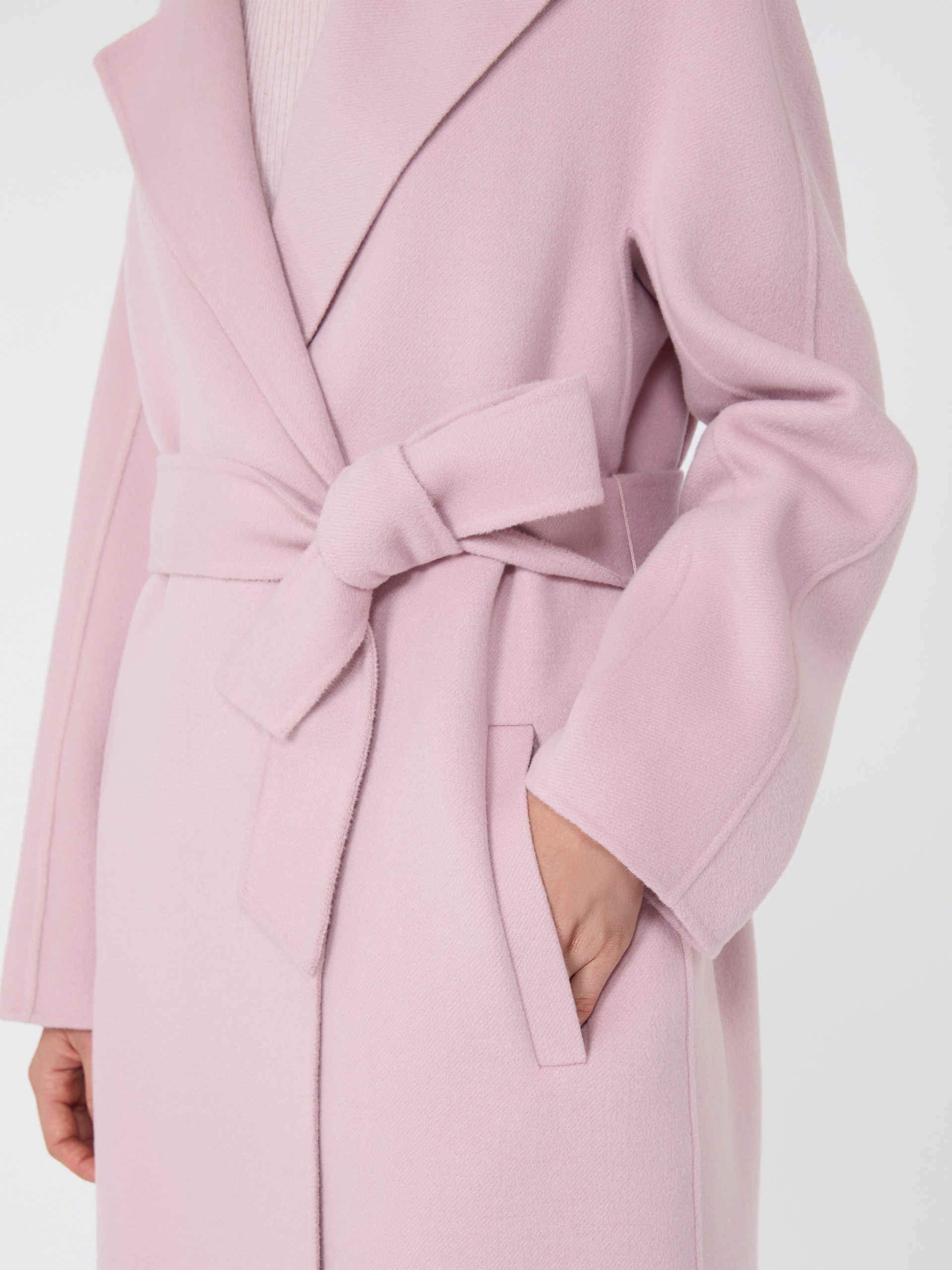 AJACCIO Wool, silk and cashmere robe coat - 5