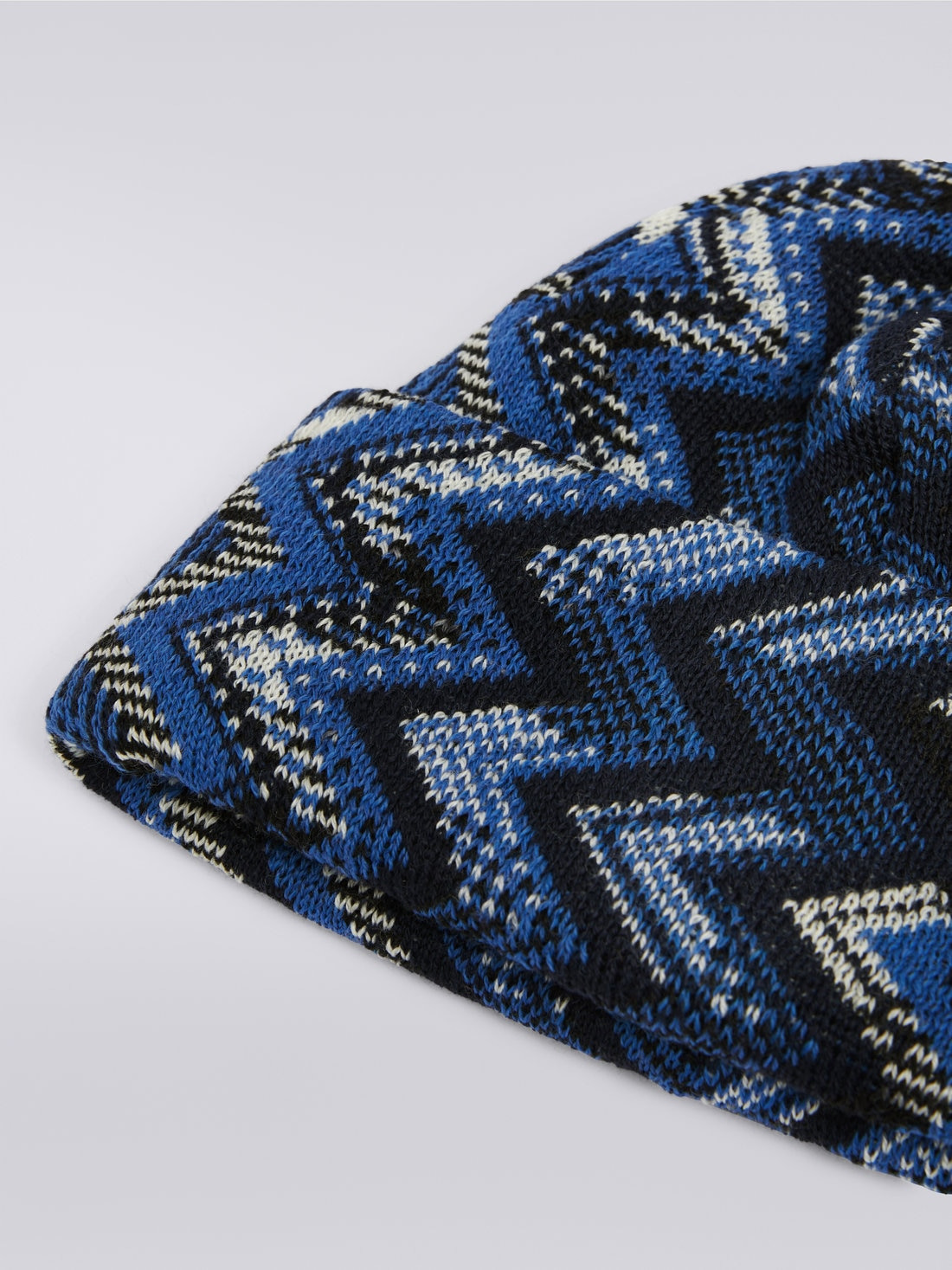 Zigzag wool knit hat - 2