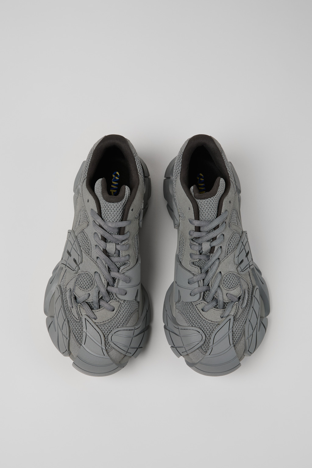 Gray Textile Sneakers - 4