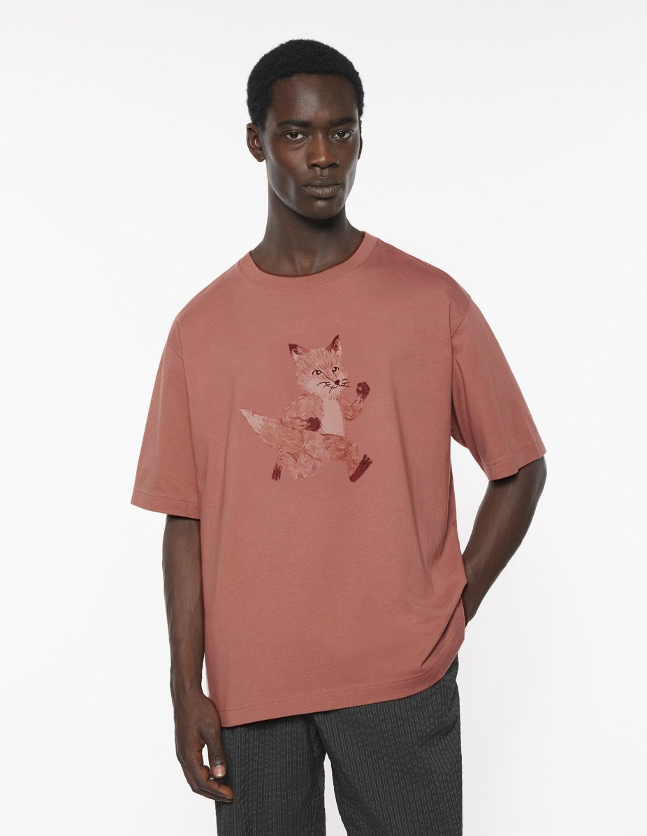 SPEEDY FOX PRINT OVERSIZE TEE-SHIRT - 3