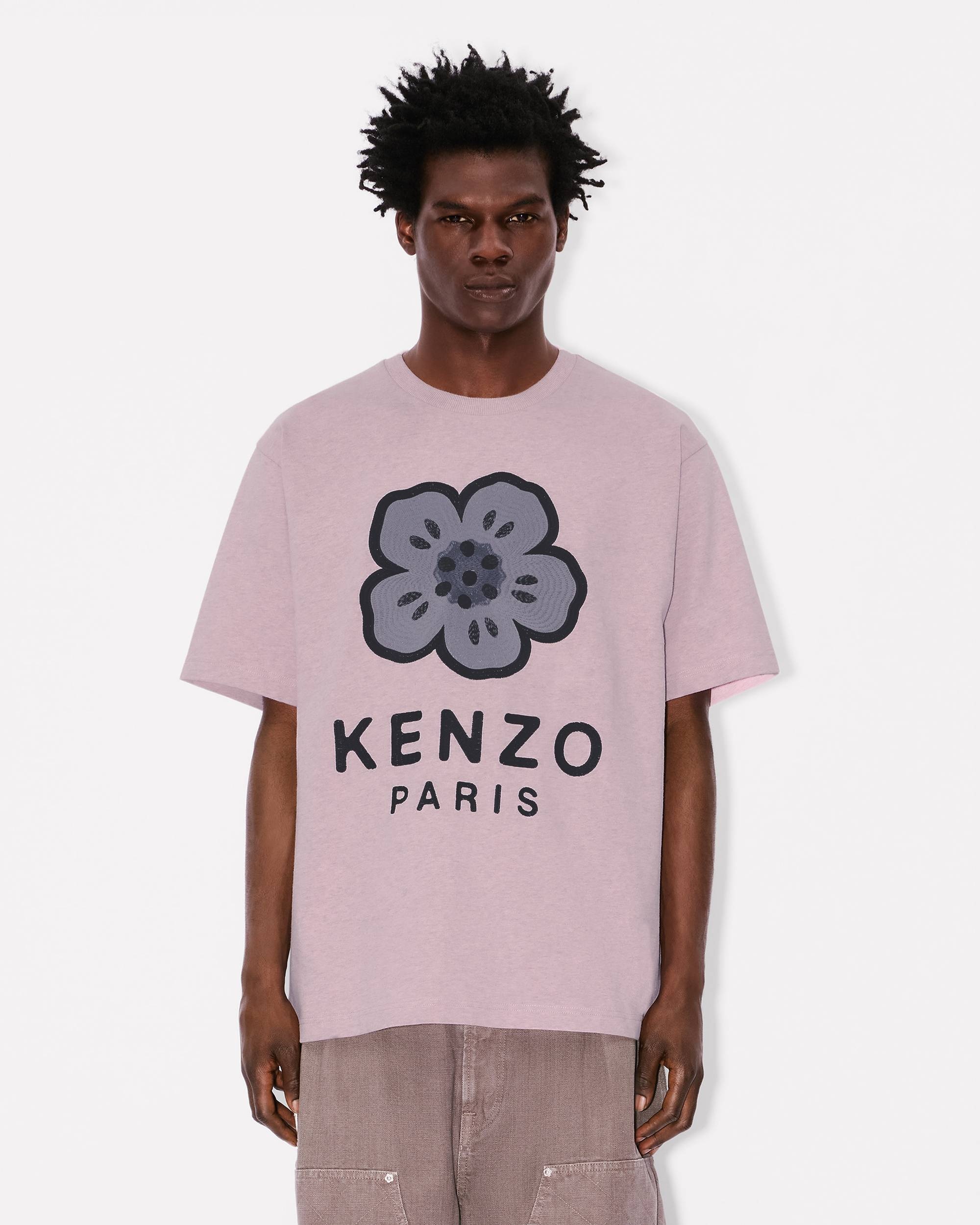 'Boke Flower' embroidered oversized T-shirt in cotton - 3