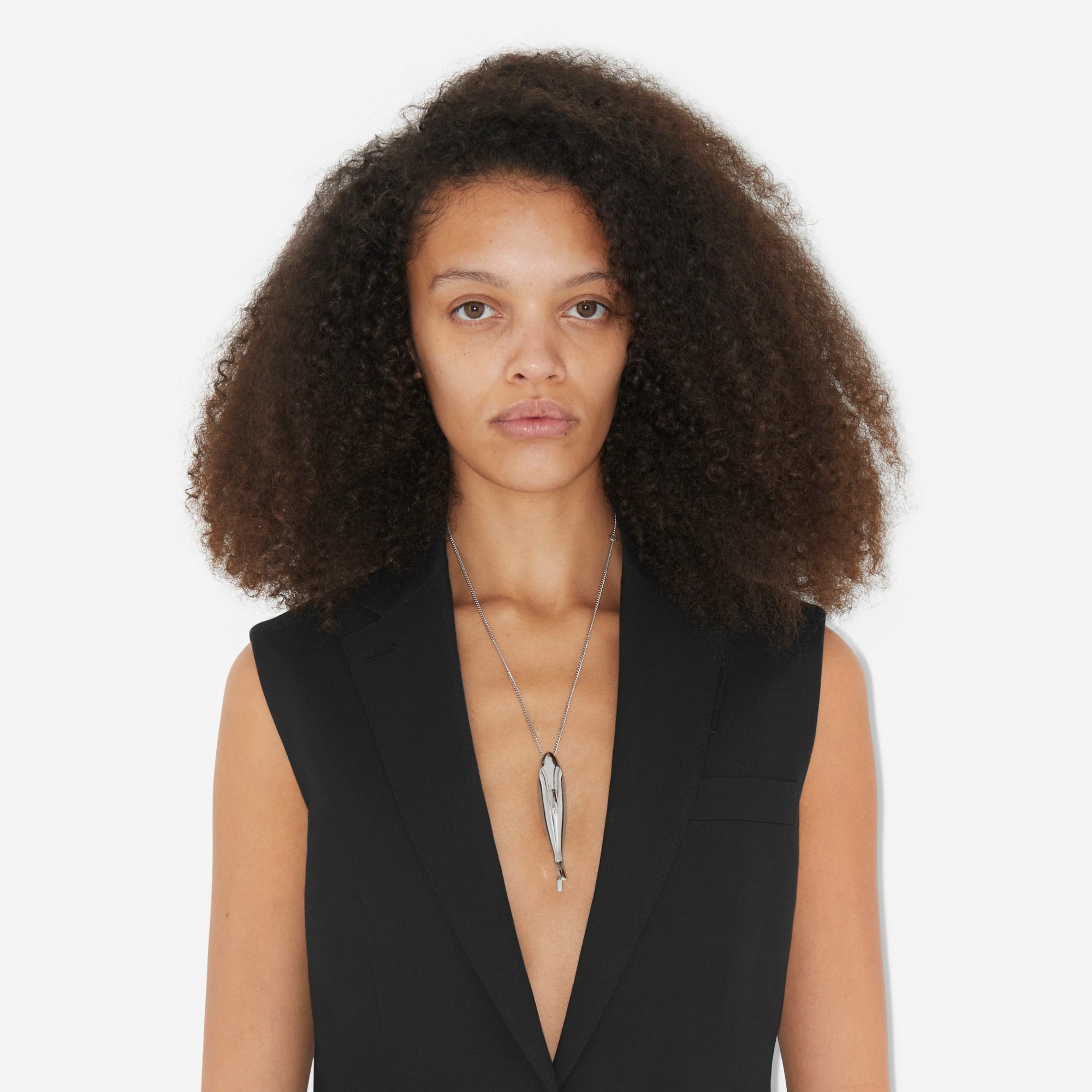 Shark Pendant Chain-link Necklace - 2