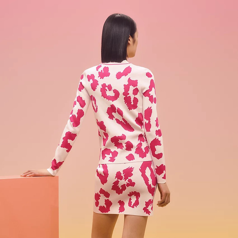 Hermès "Jungle Love Fluo" long-sleeve sweater outlook