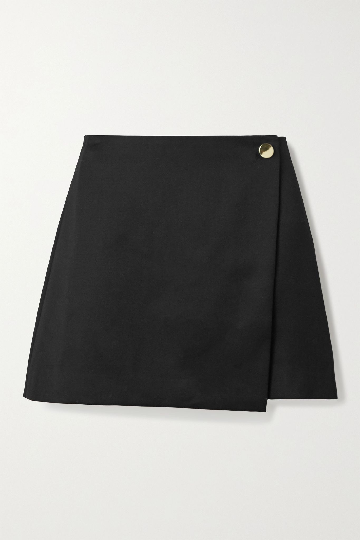 Renna wool-blend mini wrap skirt - 1