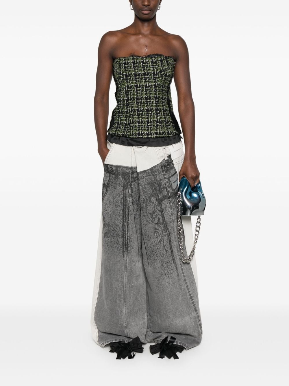 Deconstructed Tweed corset - 2