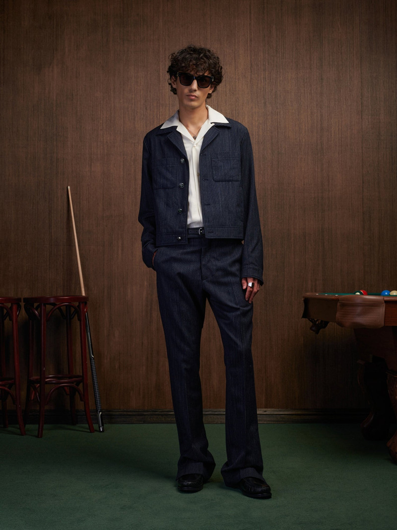 AMIRI PINSTRIPE CADET JACKET outlook