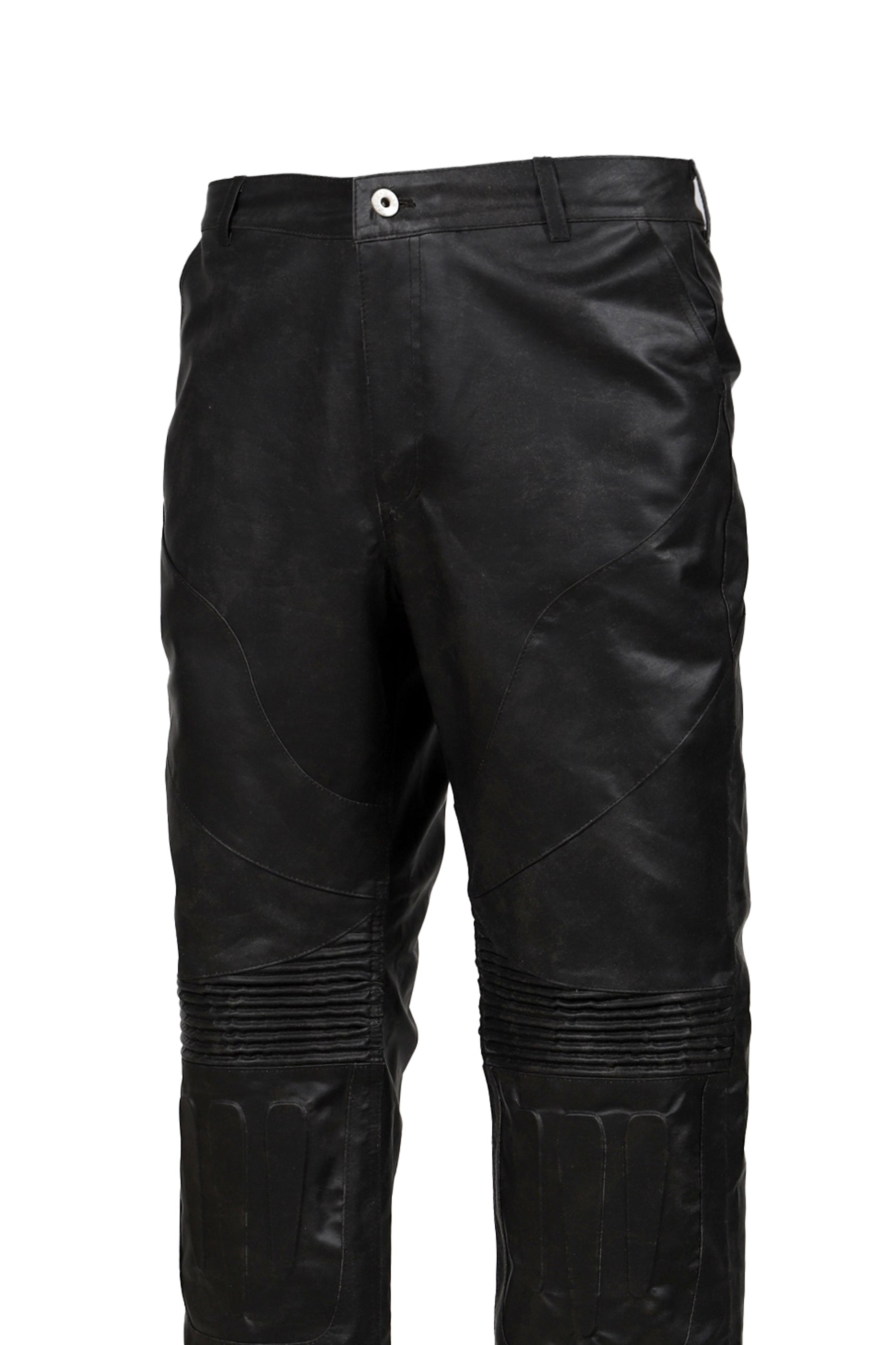 EMBOSSING LEATHER TROUSERS / BLK - 8