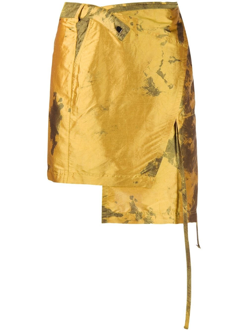 asymmetric silk skirt - 1