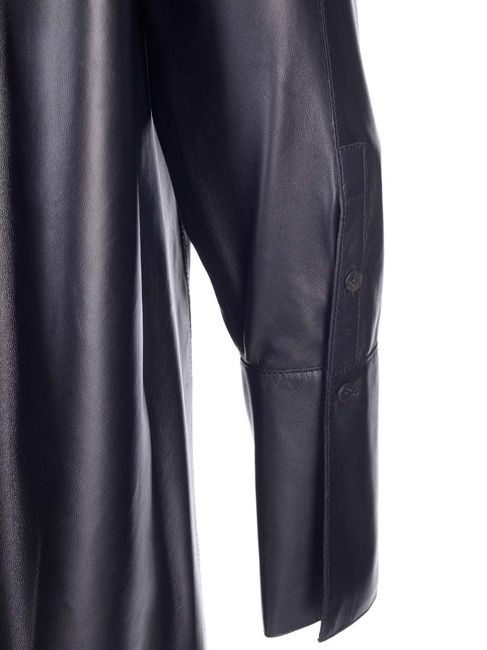 Nappa Oversize Shirt Shirts Black - 4