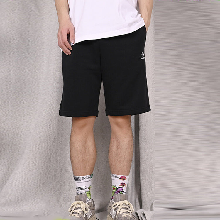 Converse Go-To Embroidered Star Chevron Standard-Fit Fleece Short 'Black' 10023875-A01 - 3