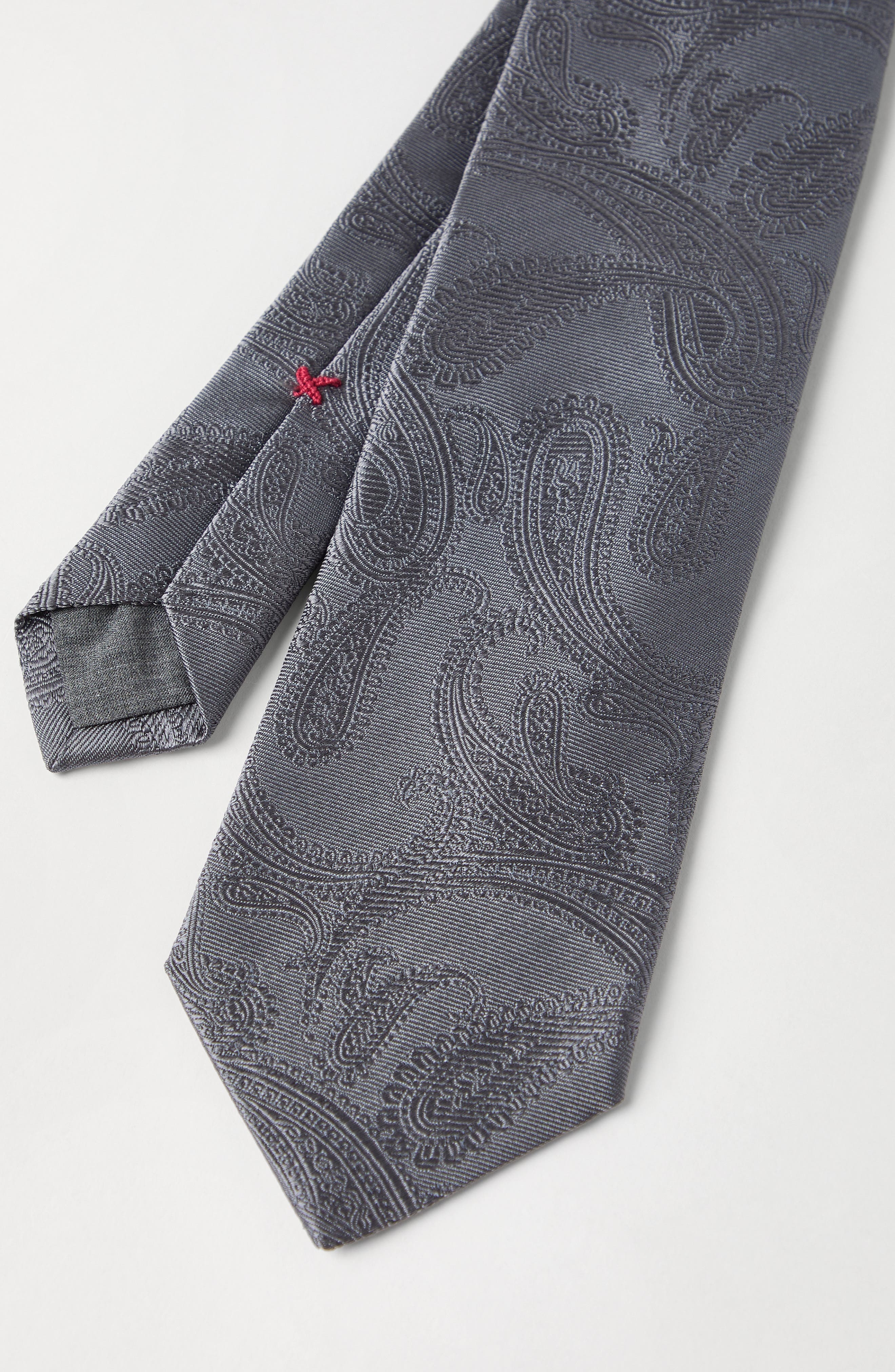 Brunello Cucinelli Silk tie with pattern in Lead at Nordstrom - 3