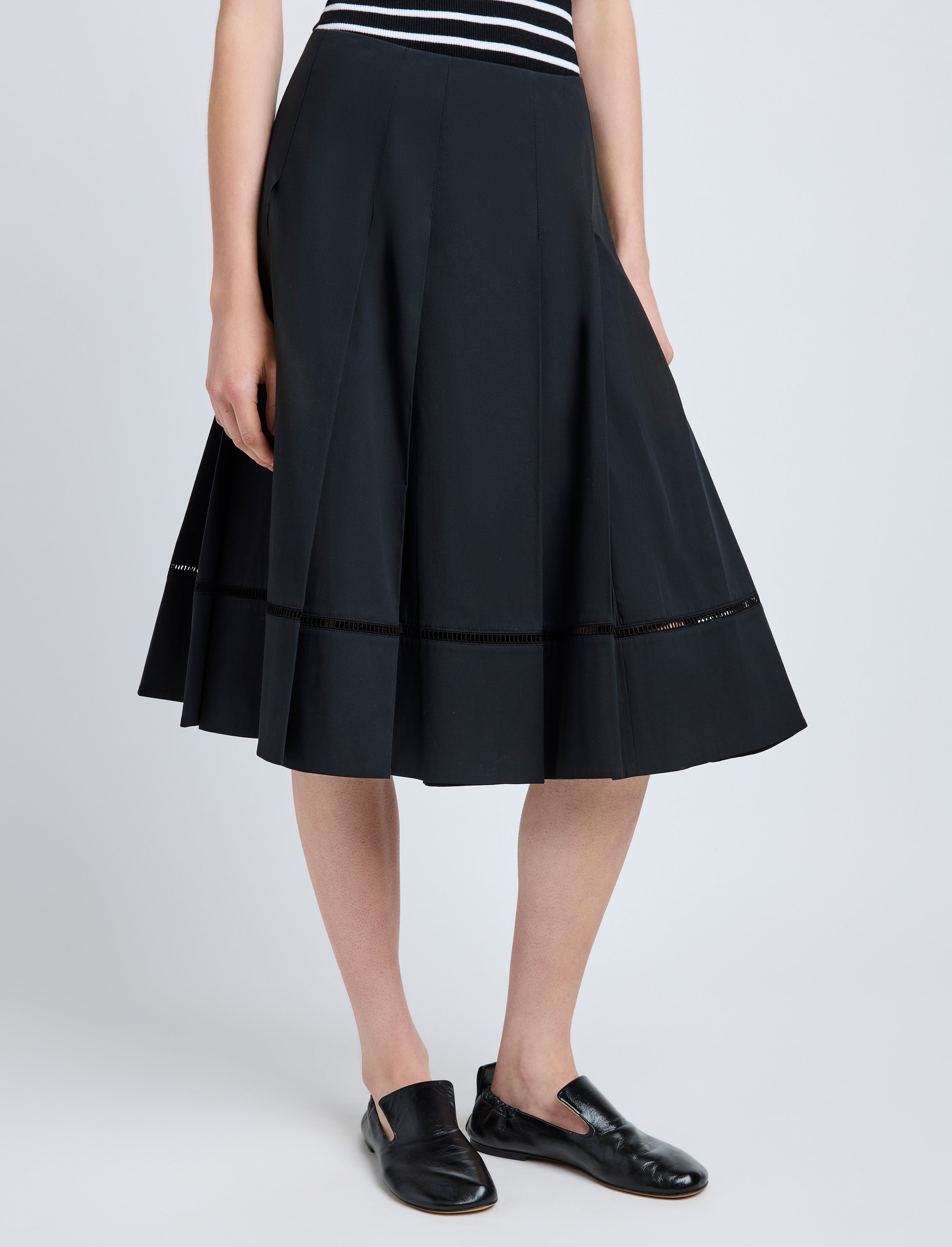 Laci Skirt in Eco Cotton Poplin - 5