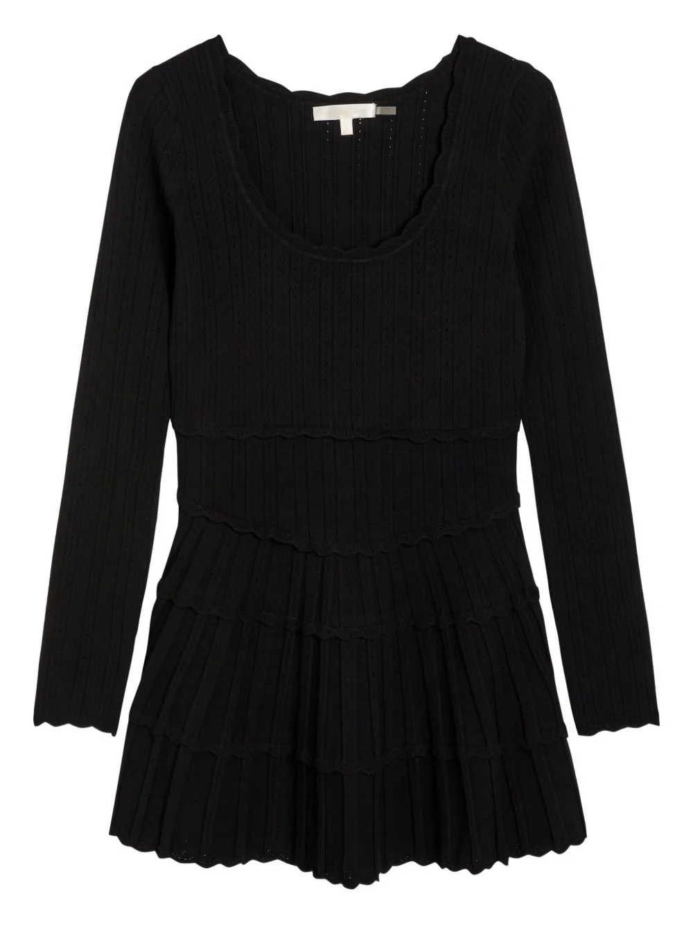 scalloped tiered dress - 1