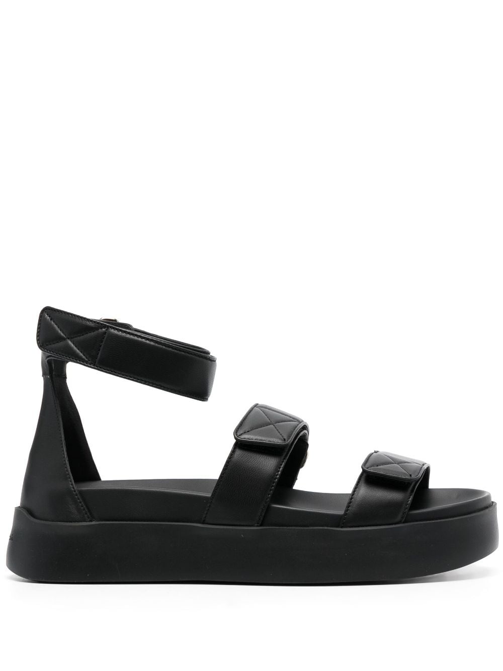 touch-strap leather sandals - 1