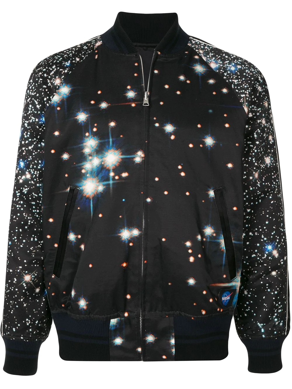 space-print bomber jacket - 1