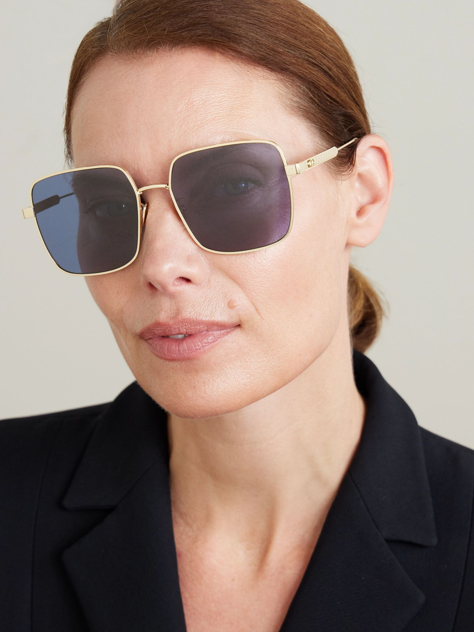 DiorCannage S1U gold-tone square-frame sunglasses Gold - 2