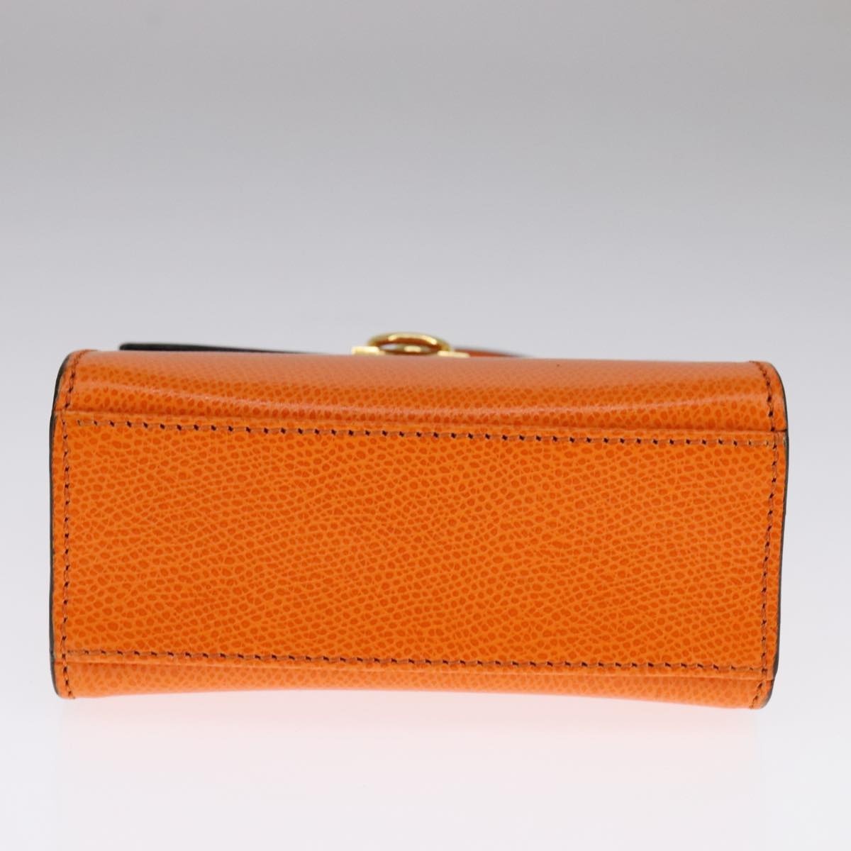 CELINE Hand Bag Leather Orange Gold - 9