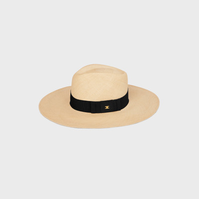 CELINE triomphe panama hat in straw outlook