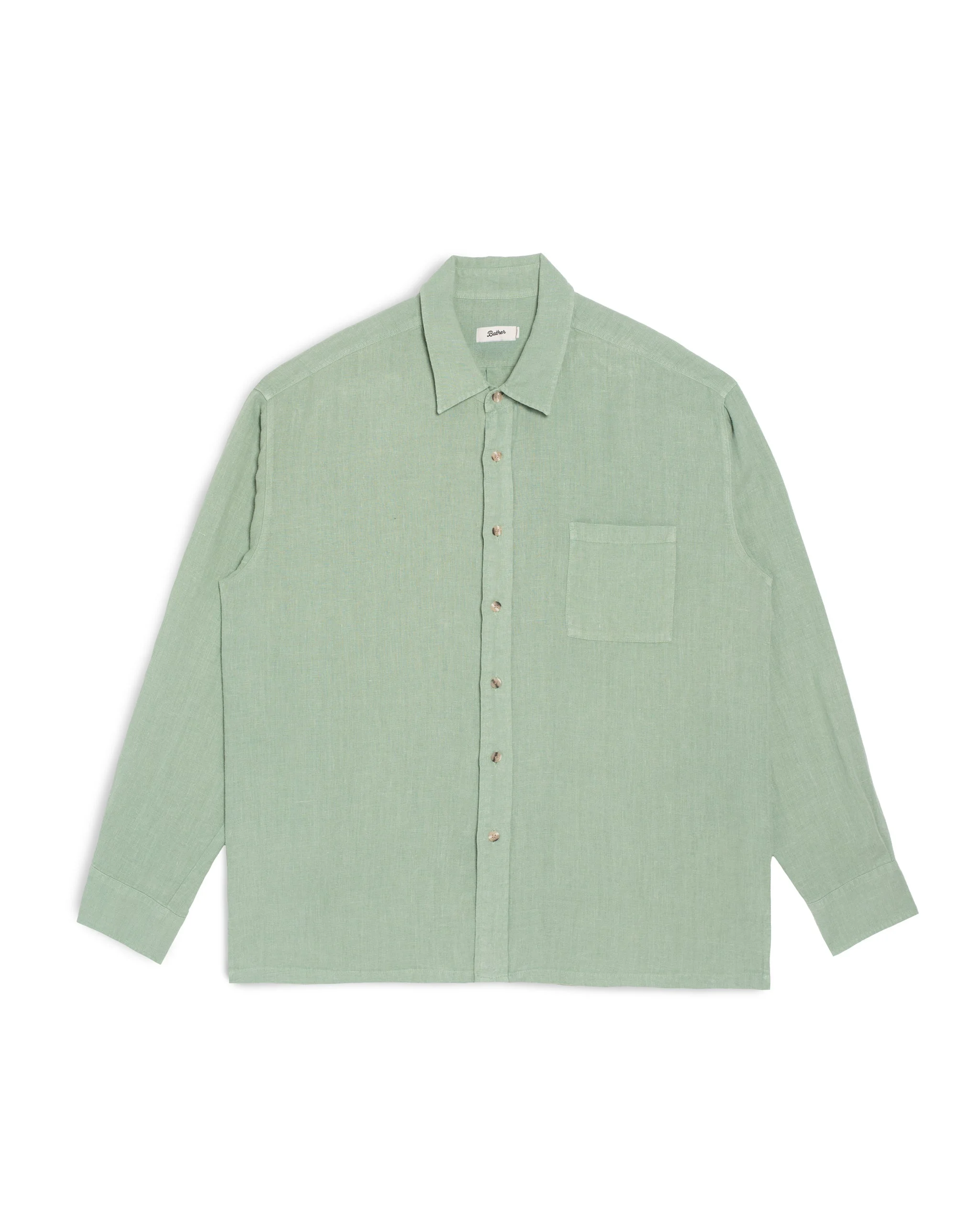 Sage Linen Leisure Shirt - 1