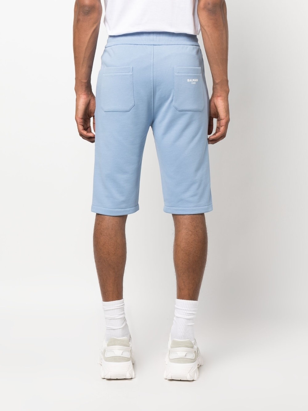 logo-print track shorts - 4