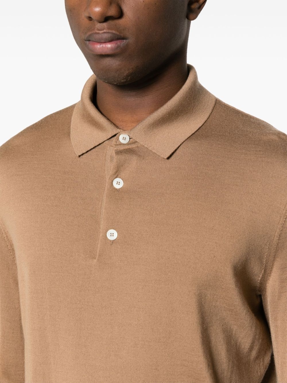 fine-knit polo shirt - 5