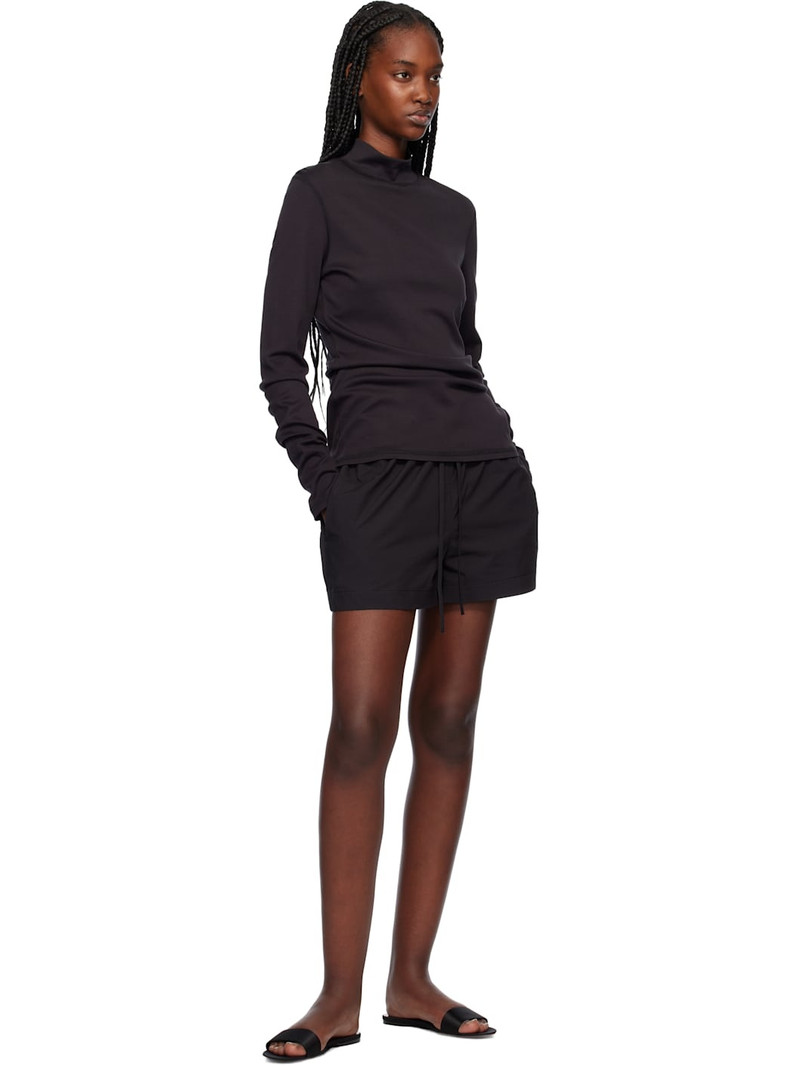 MATTEAU Black Relaxed Shorts outlook