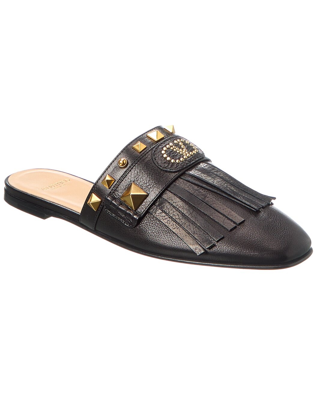 Valentino Grainy Leather Flat - 1