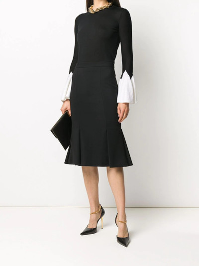 Alexander McQueen peplum hem skirt outlook