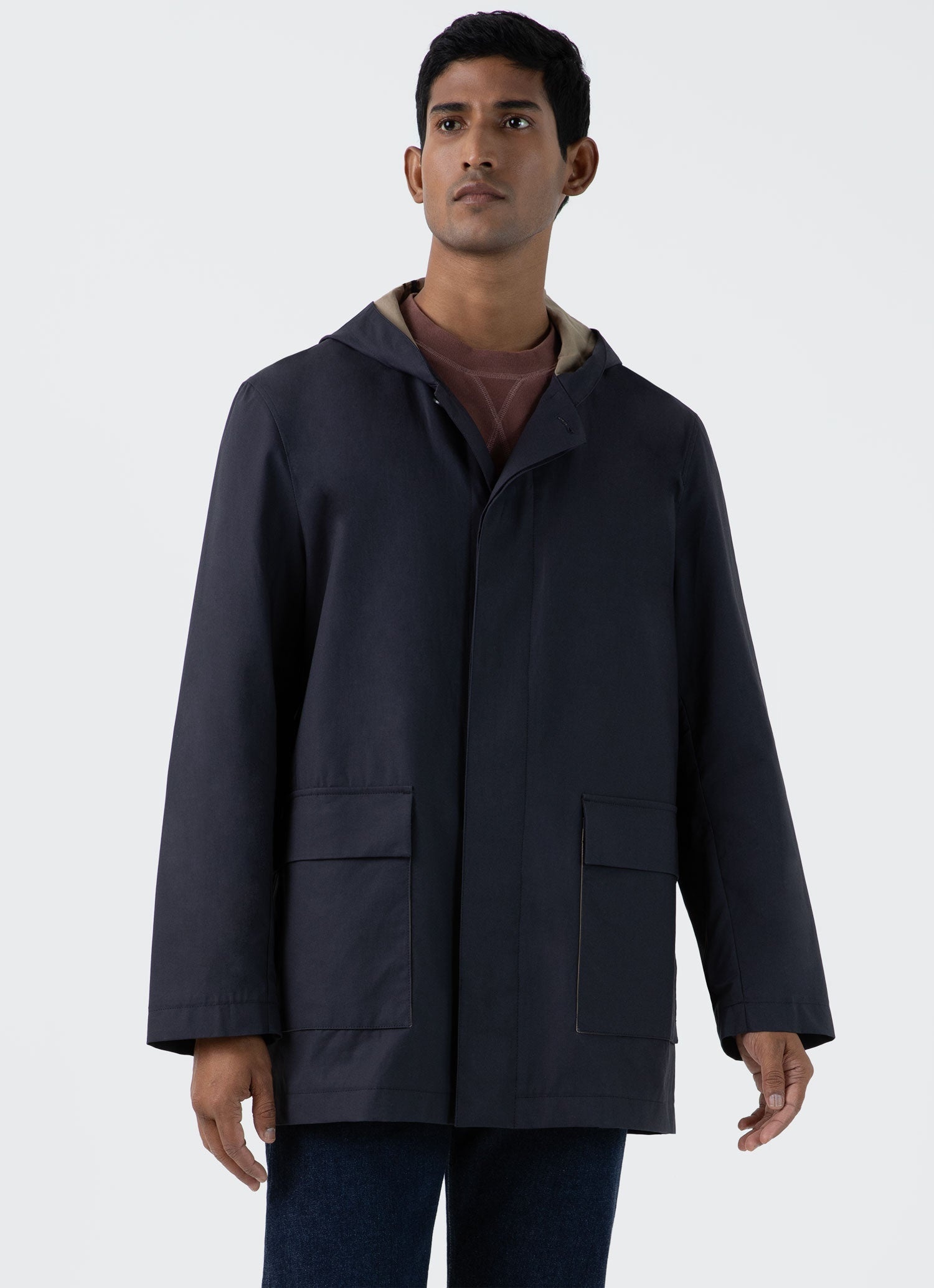 Cotton Bonded Hooded Mac - 2