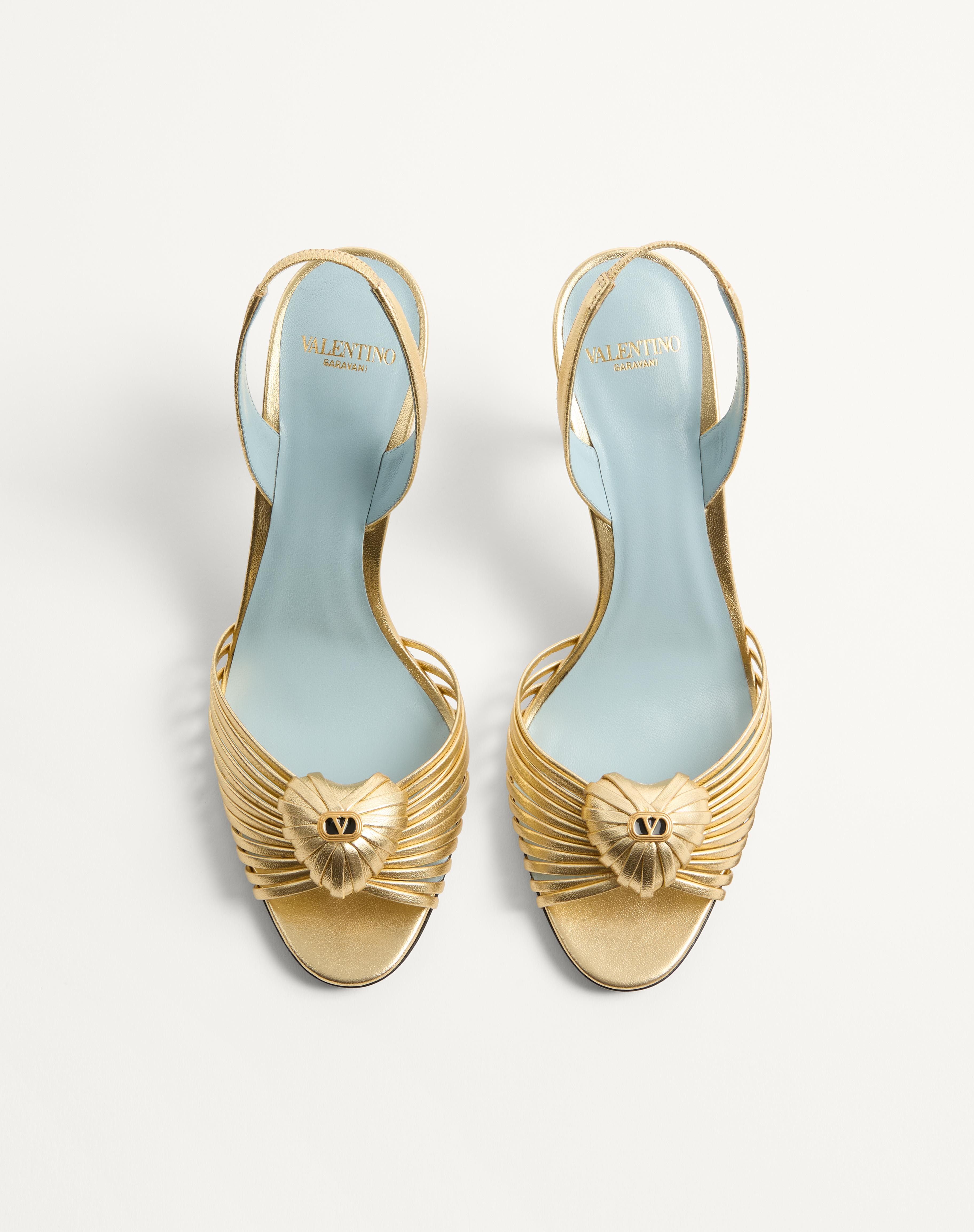 ROYAL SANDAL IN LAMINATED NAPPA 85MM - 4