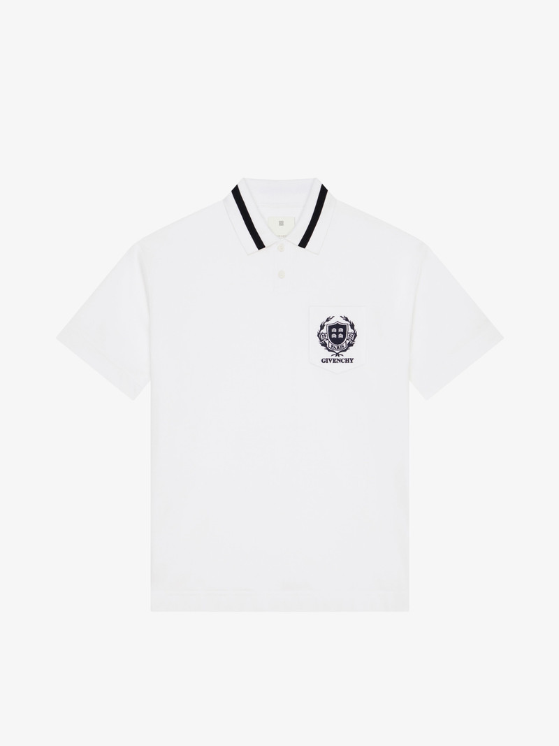 GIVENCHY CREST POLO SHIRT IN COTTON 1