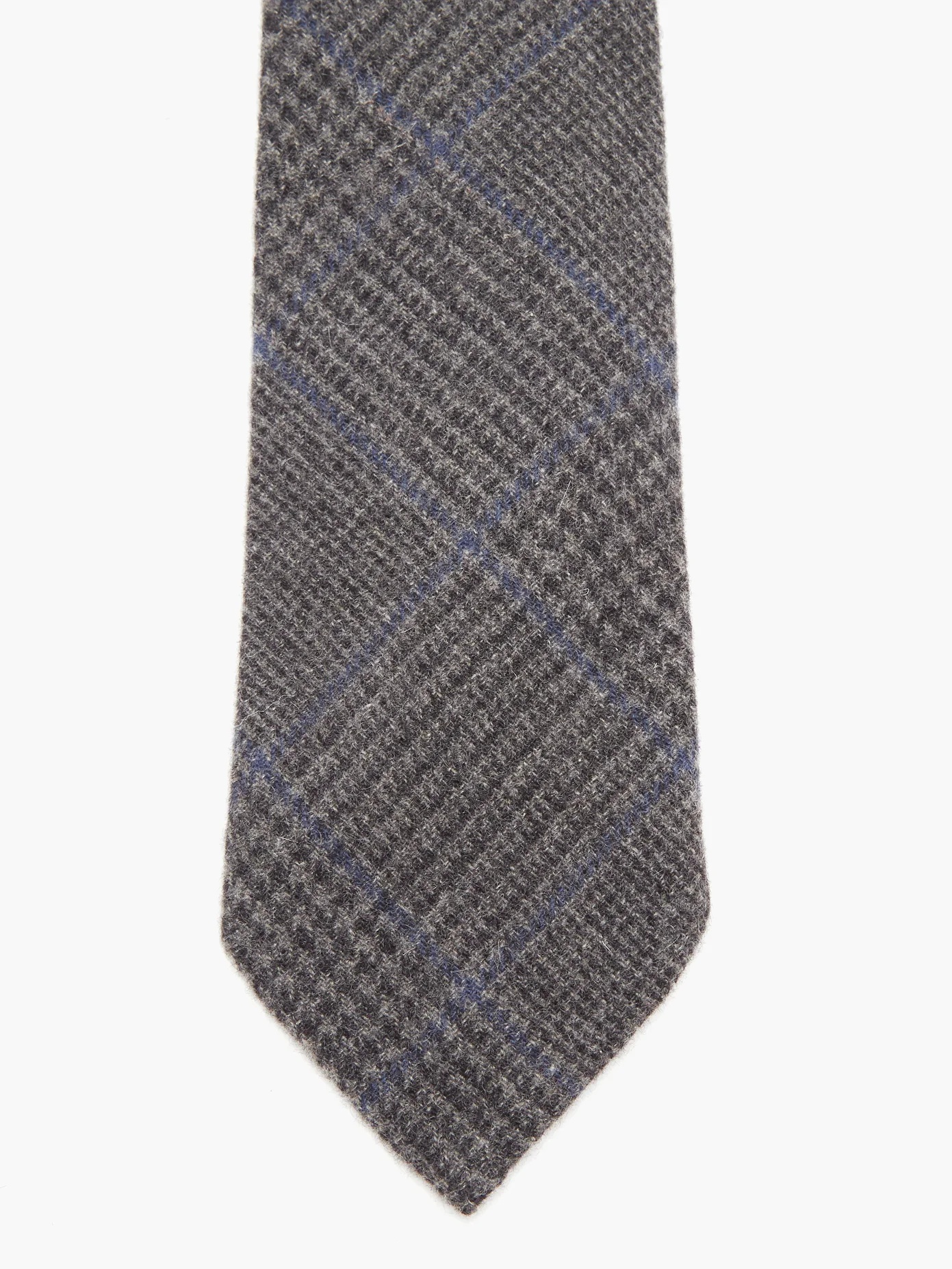 Checked cashmere tie - 3