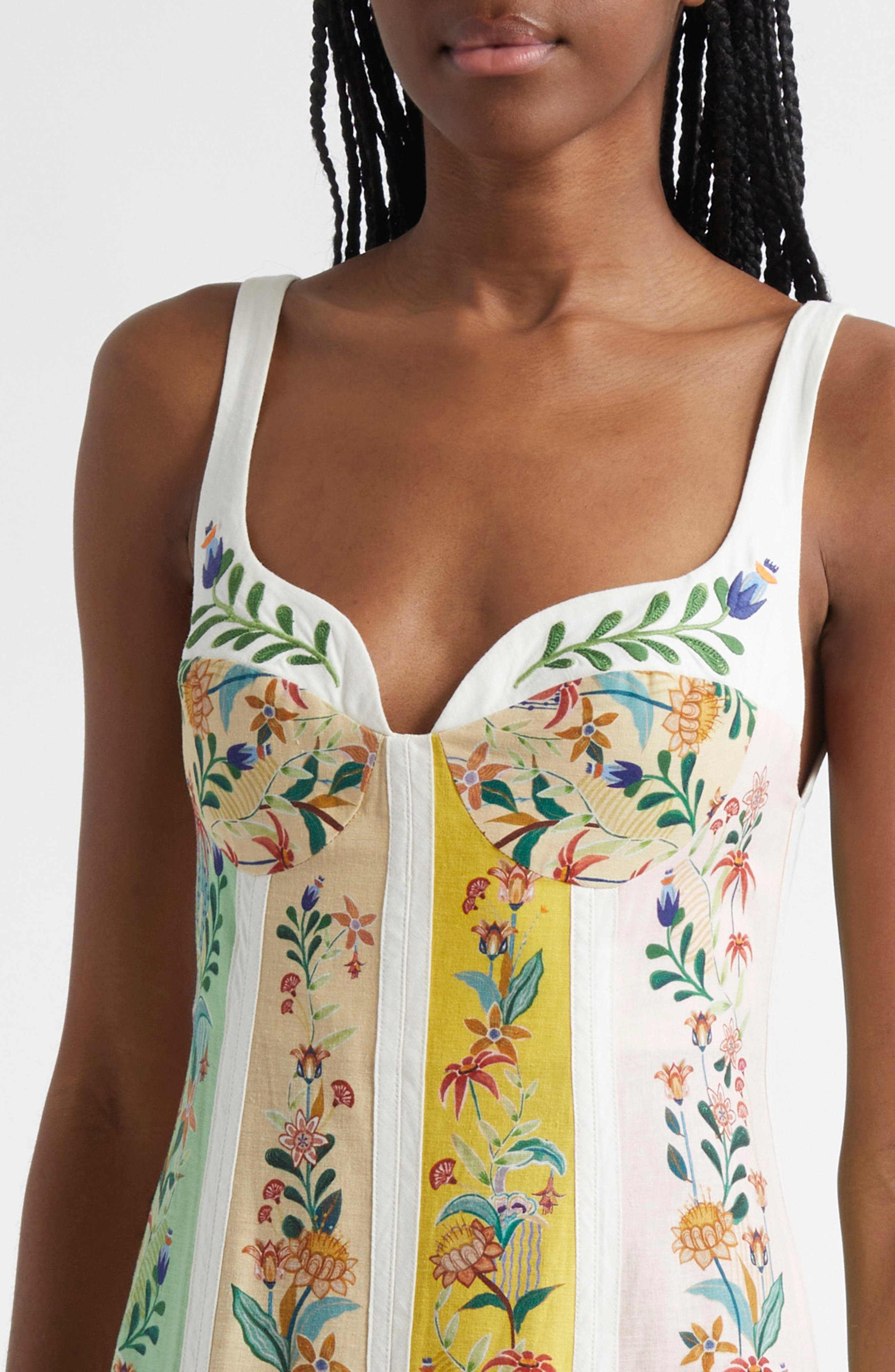 FARM Rio Delicate Floral Stripe Sundress at Nordstrom - 4