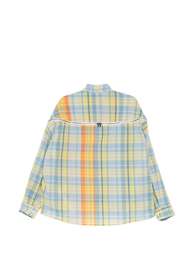 FACETASM checked zipped shirt outlook