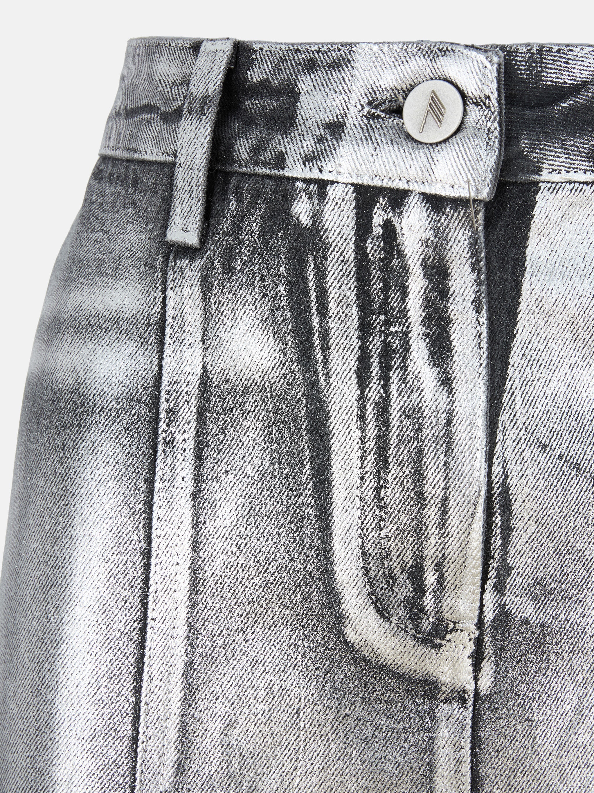 SILVER MIDI SKIRT - 5