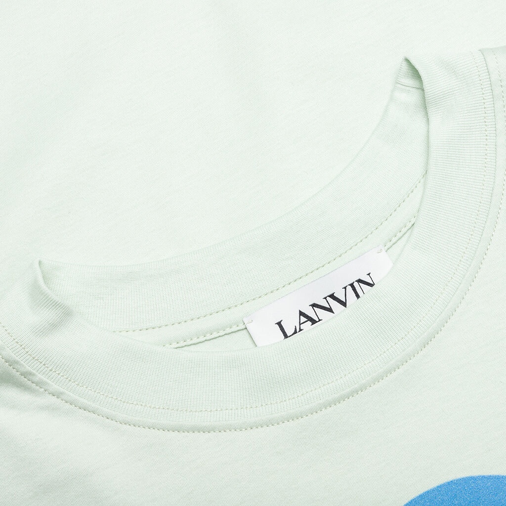 SEASONAL PRINT T-SHIRT WITHOUT POCKET - SAGE - 3