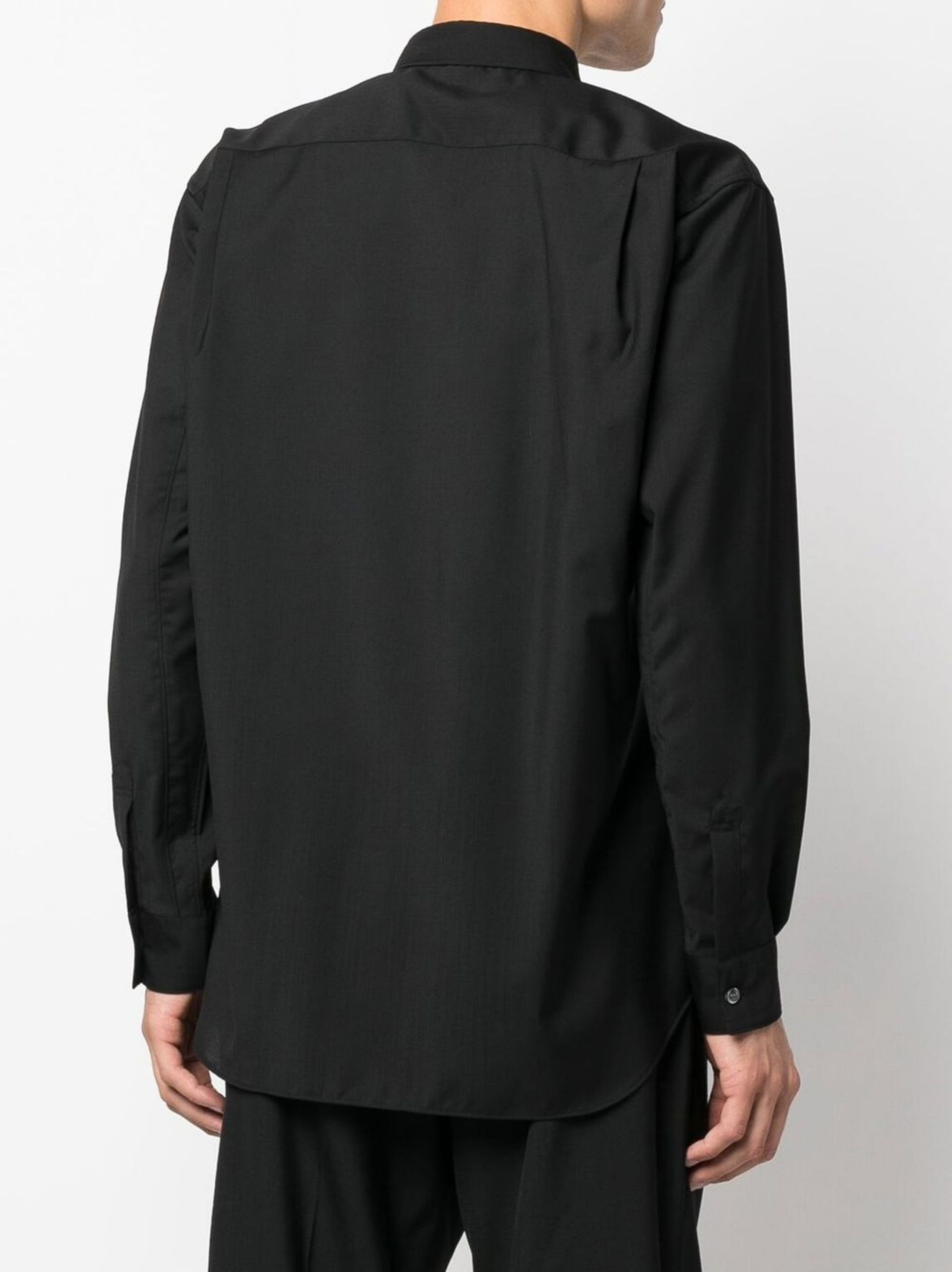 black Shape 2 wool shirt - 4