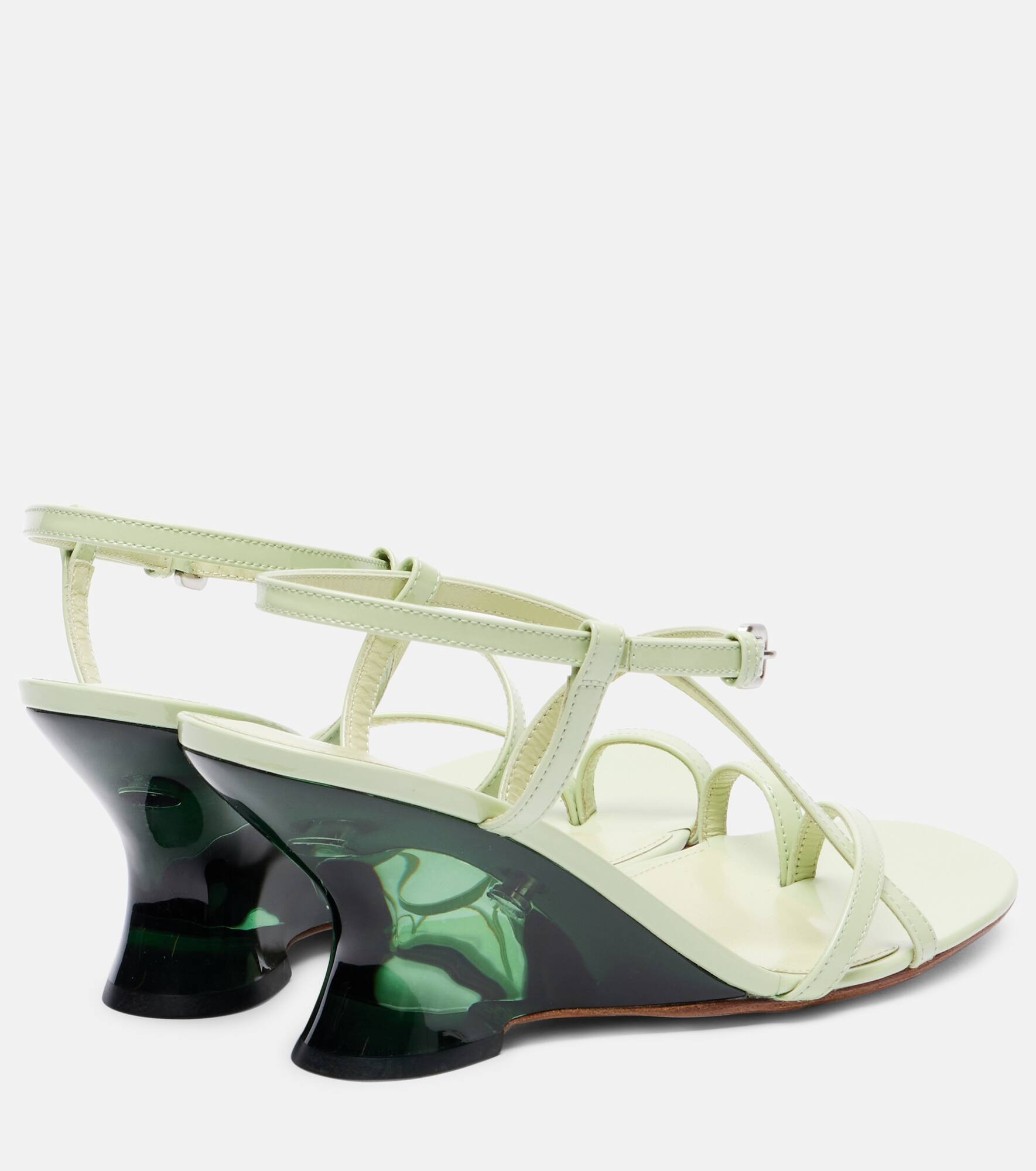 Bulle 105 patent leather mules - 2