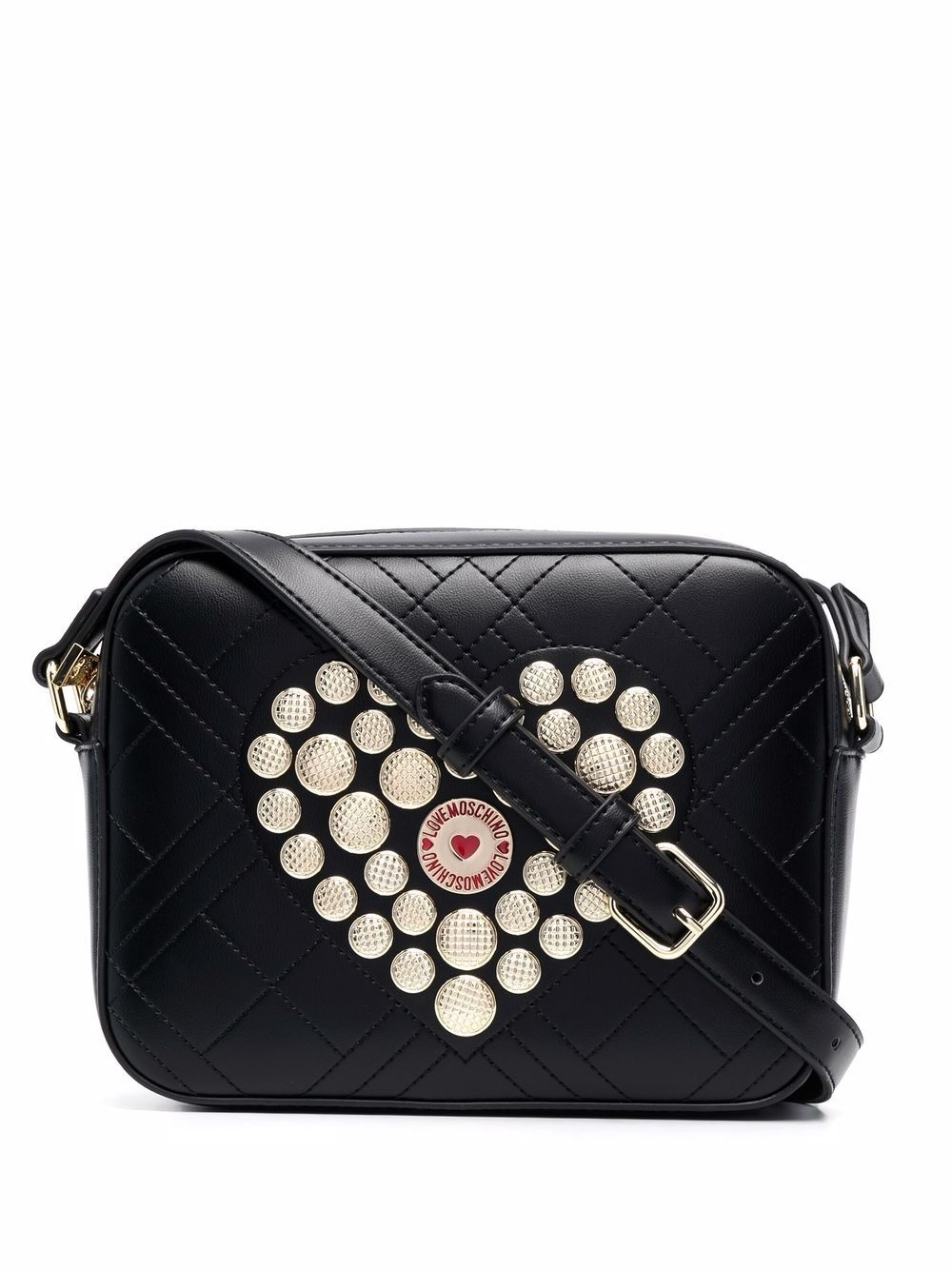 heart-embellished crossbody bag - 1